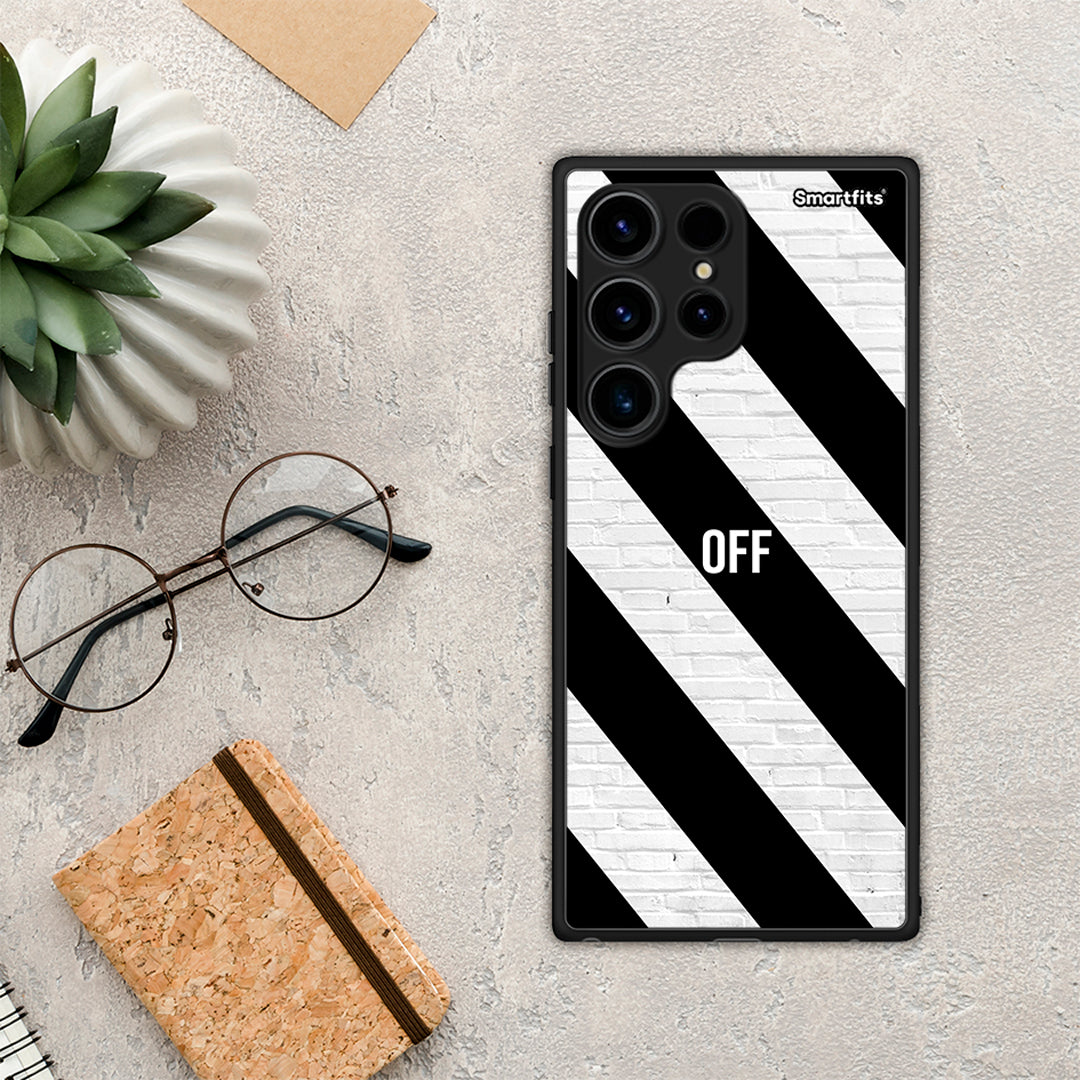 Θήκη Samsung Galaxy S24 Ultra Get Off από τη Smartfits με σχέδιο στο πίσω μέρος και μαύρο περίβλημα | Samsung Galaxy S24 Ultra Get Off Case with Colorful Back and Black Bezels
