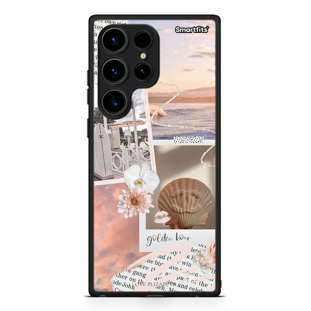 Θήκη Samsung Galaxy S24 Ultra Golden Hour από τη Smartfits με σχέδιο στο πίσω μέρος και μαύρο περίβλημα | Samsung Galaxy S24 Ultra Golden Hour Case with Colorful Back and Black Bezels