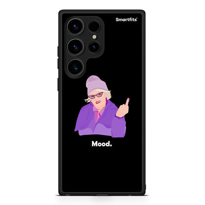 Θήκη Samsung Galaxy S24 Ultra Grandma Mood Black από τη Smartfits με σχέδιο στο πίσω μέρος και μαύρο περίβλημα | Samsung Galaxy S24 Ultra Grandma Mood Black Case with Colorful Back and Black Bezels