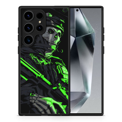 Θήκη Samsung Galaxy S24 Ultra Green Soldier από τη Smartfits με σχέδιο στο πίσω μέρος και μαύρο περίβλημα | Samsung Galaxy S24 Ultra Green Soldier Case with Colorful Back and Black Bezels