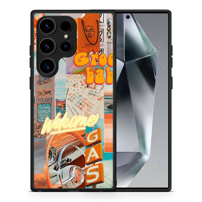 Θήκη Samsung Galaxy S24 Ultra Groovy Babe από τη Smartfits με σχέδιο στο πίσω μέρος και μαύρο περίβλημα | Samsung Galaxy S24 Ultra Groovy Babe Case with Colorful Back and Black Bezels