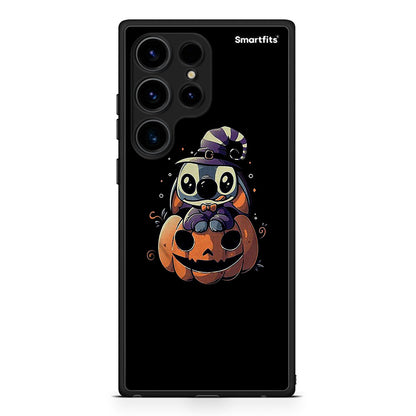Θήκη Samsung Galaxy S24 Ultra Halloween Stitch από τη Smartfits με σχέδιο στο πίσω μέρος και μαύρο περίβλημα | Samsung Galaxy S24 Ultra Halloween Stitch Case with Colorful Back and Black Bezels