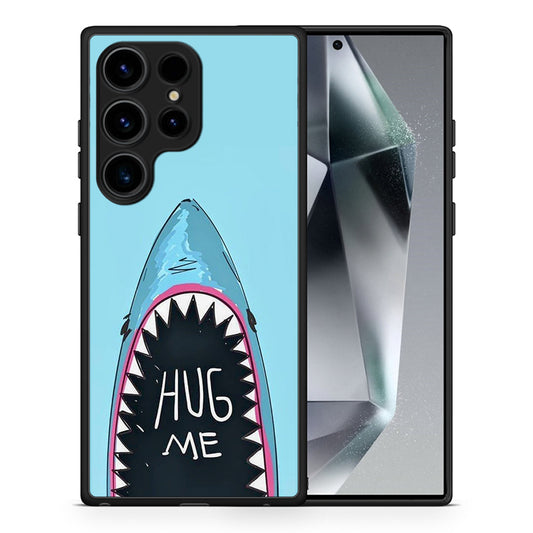 Θήκη Samsung Galaxy S24 Ultra Hug Me από τη Smartfits με σχέδιο στο πίσω μέρος και μαύρο περίβλημα | Samsung Galaxy S24 Ultra Hug Me Case with Colorful Back and Black Bezels