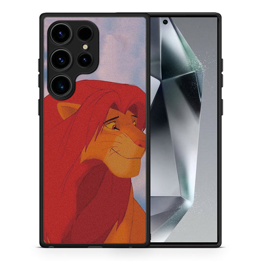 Θήκη Samsung Galaxy S24 Ultra Lion Love 1 από τη Smartfits με σχέδιο στο πίσω μέρος και μαύρο περίβλημα | Samsung Galaxy S24 Ultra Lion Love 1 Case with Colorful Back and Black Bezels