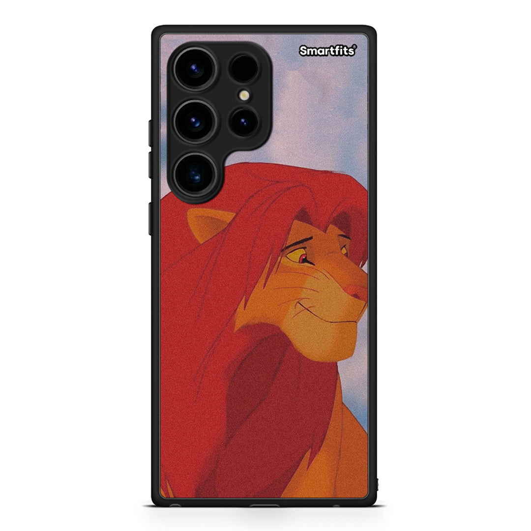 Θήκη Samsung Galaxy S24 Ultra Lion Love 1 από τη Smartfits με σχέδιο στο πίσω μέρος και μαύρο περίβλημα | Samsung Galaxy S24 Ultra Lion Love 1 Case with Colorful Back and Black Bezels