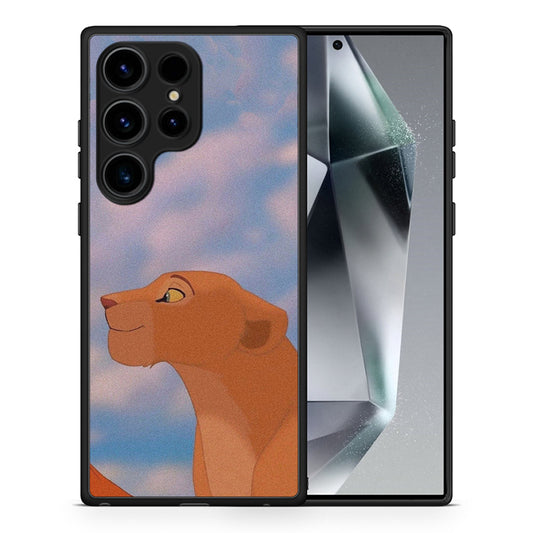 Θήκη Samsung Galaxy S24 Ultra Lion Love 2 από τη Smartfits με σχέδιο στο πίσω μέρος και μαύρο περίβλημα | Samsung Galaxy S24 Ultra Lion Love 2 Case with Colorful Back and Black Bezels