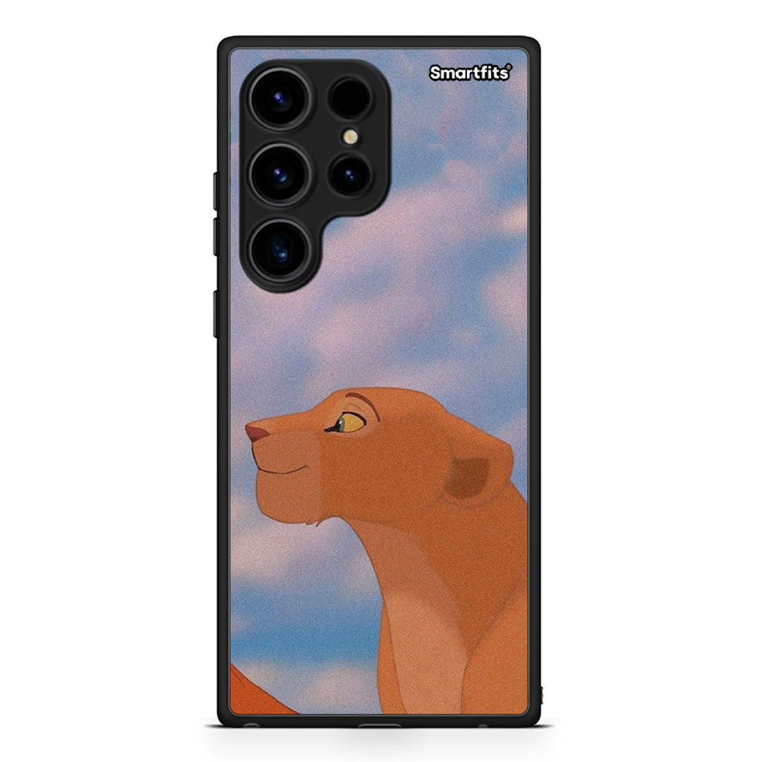 Θήκη Samsung Galaxy S24 Ultra Lion Love 2 από τη Smartfits με σχέδιο στο πίσω μέρος και μαύρο περίβλημα | Samsung Galaxy S24 Ultra Lion Love 2 Case with Colorful Back and Black Bezels