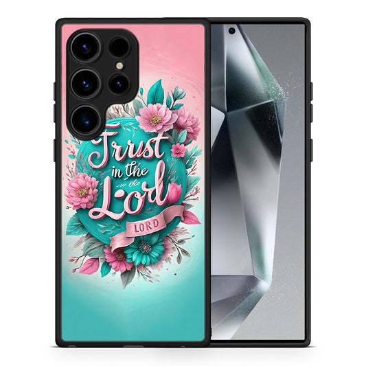 Θήκη Samsung Galaxy S24 Ultra Lord Trust από τη Smartfits με σχέδιο στο πίσω μέρος και μαύρο περίβλημα | Samsung Galaxy S24 Ultra Lord Trust Case with Colorful Back and Black Bezels