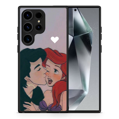 Θήκη Samsung Galaxy S24 Ultra Mermaid Couple από τη Smartfits με σχέδιο στο πίσω μέρος και μαύρο περίβλημα | Samsung Galaxy S24 Ultra Mermaid Couple Case with Colorful Back and Black Bezels