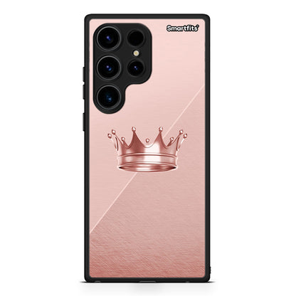 Θήκη Samsung Galaxy S24 Ultra Minimal Crown από τη Smartfits με σχέδιο στο πίσω μέρος και μαύρο περίβλημα | Samsung Galaxy S24 Ultra Minimal Crown Case with Colorful Back and Black Bezels