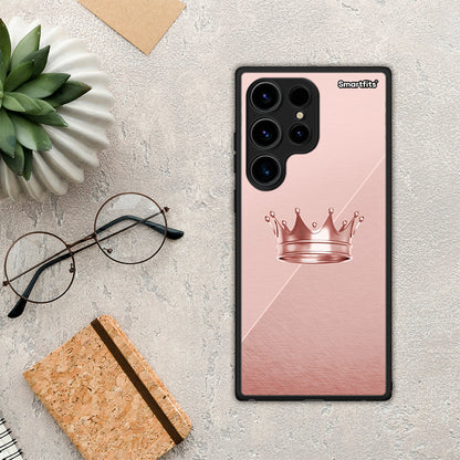 Θήκη Samsung Galaxy S24 Ultra Minimal Crown από τη Smartfits με σχέδιο στο πίσω μέρος και μαύρο περίβλημα | Samsung Galaxy S24 Ultra Minimal Crown Case with Colorful Back and Black Bezels