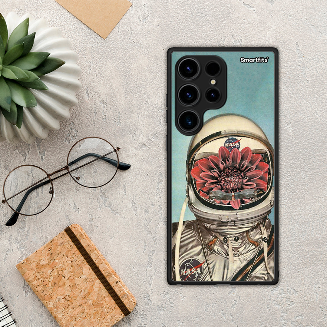 Θήκη Samsung Galaxy S24 Ultra Nasa Bloom από τη Smartfits με σχέδιο στο πίσω μέρος και μαύρο περίβλημα | Samsung Galaxy S24 Ultra Nasa Bloom Case with Colorful Back and Black Bezels