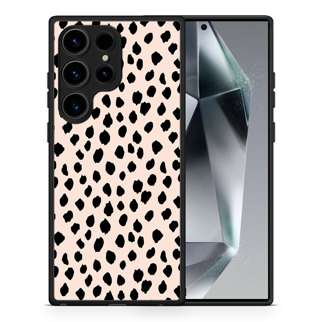 Θήκη Samsung Galaxy S24 Ultra New Polka Dots από τη Smartfits με σχέδιο στο πίσω μέρος και μαύρο περίβλημα | Samsung Galaxy S24 Ultra New Polka Dots Case with Colorful Back and Black Bezels