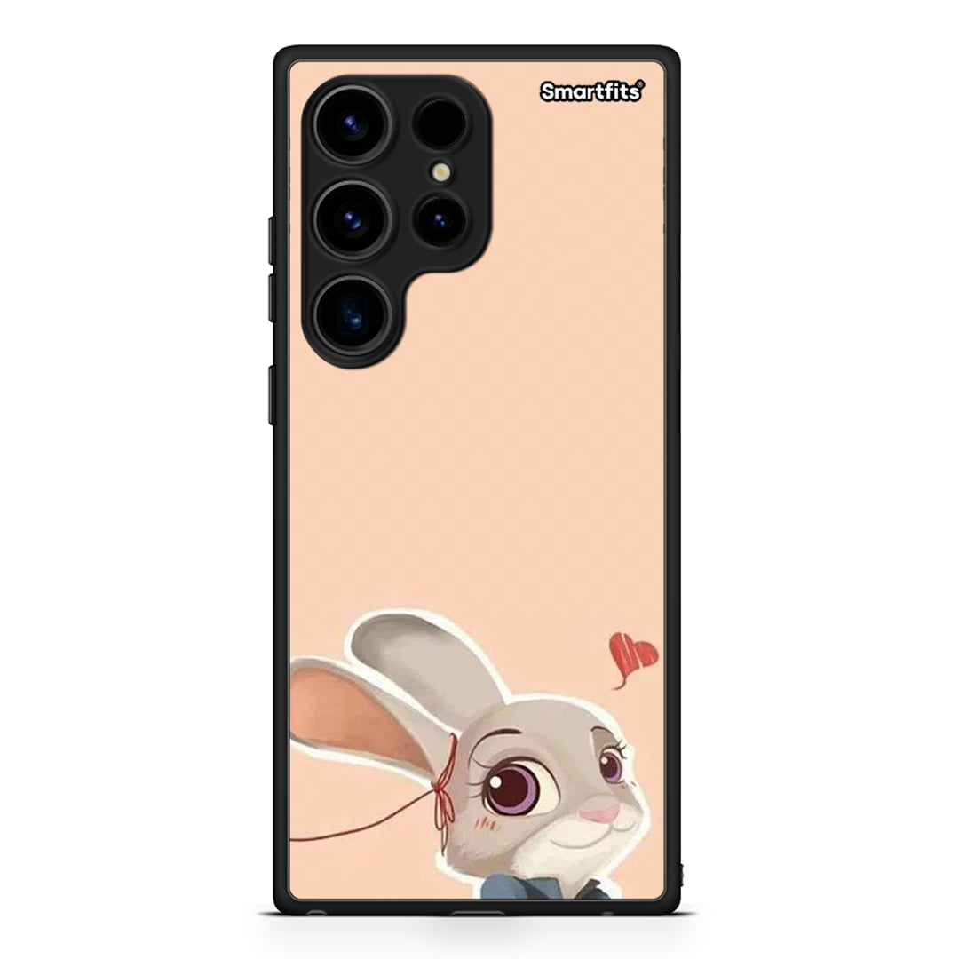 Θήκη Samsung Galaxy S24 Ultra Nick Wilde And Judy Hopps Love 2 από τη Smartfits με σχέδιο στο πίσω μέρος και μαύρο περίβλημα | Samsung Galaxy S24 Ultra Nick Wilde And Judy Hopps Love 2 Case with Colorful Back and Black Bezels