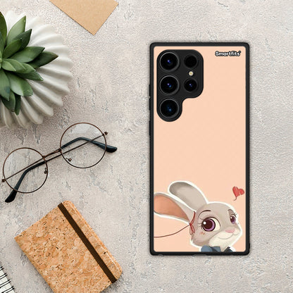 Θήκη Samsung Galaxy S24 Ultra Nick Wilde And Judy Hopps Love 2 από τη Smartfits με σχέδιο στο πίσω μέρος και μαύρο περίβλημα | Samsung Galaxy S24 Ultra Nick Wilde And Judy Hopps Love 2 Case with Colorful Back and Black Bezels
