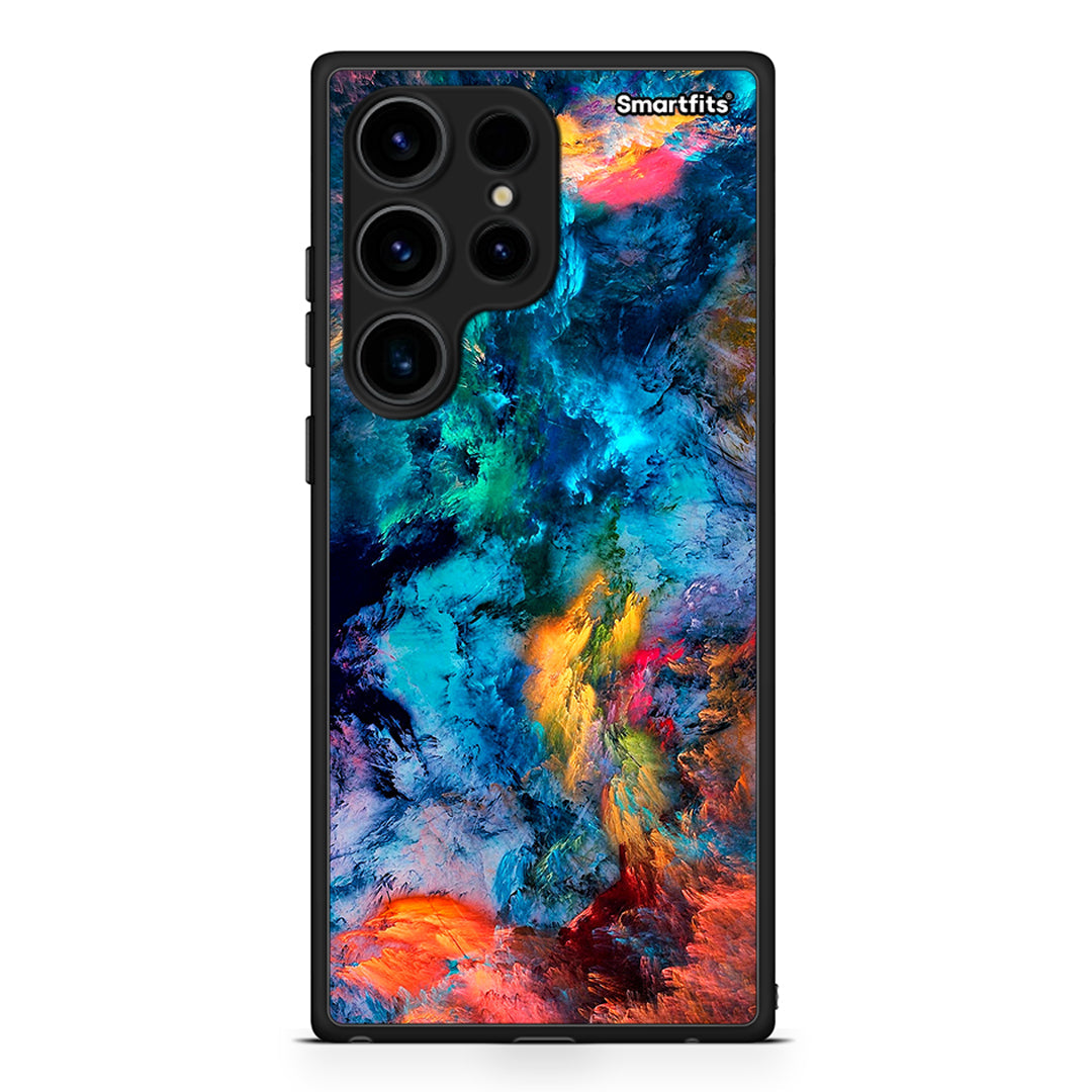 Θήκη Samsung Galaxy S24 Ultra Paint Crayola από τη Smartfits με σχέδιο στο πίσω μέρος και μαύρο περίβλημα | Samsung Galaxy S24 Ultra Paint Crayola Case with Colorful Back and Black Bezels