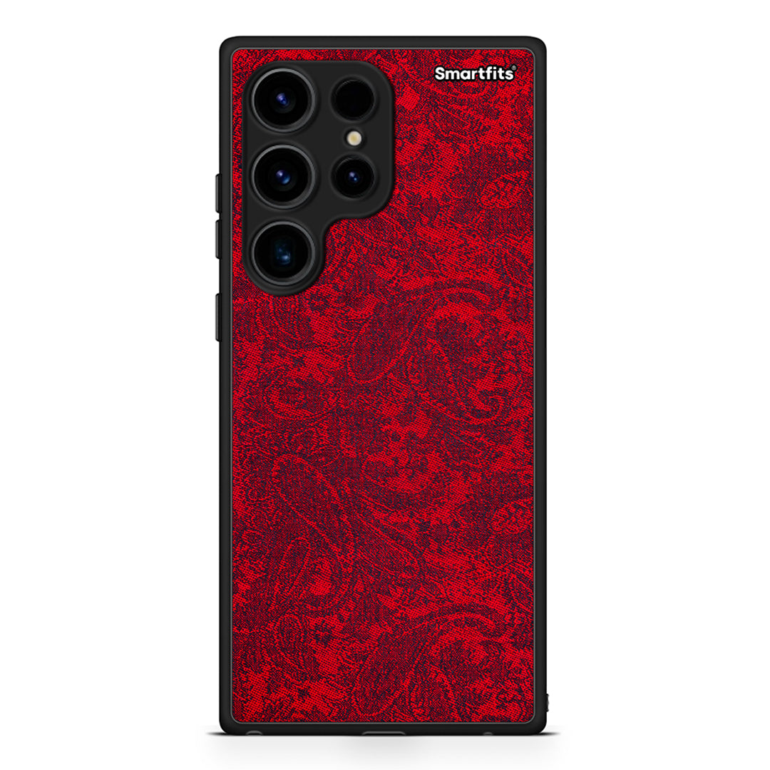 Θήκη Samsung Galaxy S24 Ultra Paisley Cashmere από τη Smartfits με σχέδιο στο πίσω μέρος και μαύρο περίβλημα | Samsung Galaxy S24 Ultra Paisley Cashmere Case with Colorful Back and Black Bezels
