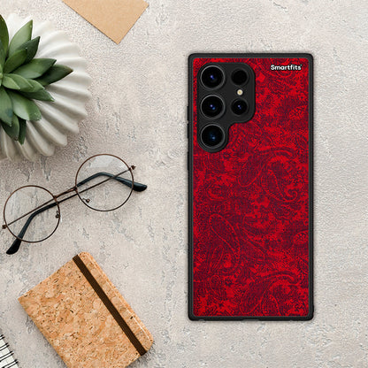Θήκη Samsung Galaxy S24 Ultra Paisley Cashmere από τη Smartfits με σχέδιο στο πίσω μέρος και μαύρο περίβλημα | Samsung Galaxy S24 Ultra Paisley Cashmere Case with Colorful Back and Black Bezels