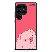 Thumbnail for Θήκη Samsung Galaxy S24 Ultra Pig Love 1 από τη Smartfits με σχέδιο στο πίσω μέρος και μαύρο περίβλημα | Samsung Galaxy S24 Ultra Pig Love 1 Case with Colorful Back and Black Bezels