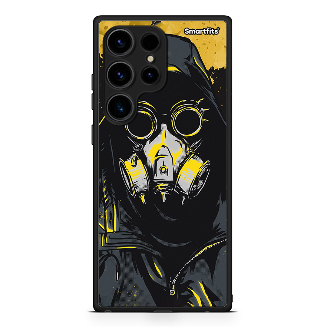 Θήκη Samsung Galaxy S24 Ultra PopArt Mask από τη Smartfits με σχέδιο στο πίσω μέρος και μαύρο περίβλημα | Samsung Galaxy S24 Ultra PopArt Mask Case with Colorful Back and Black Bezels