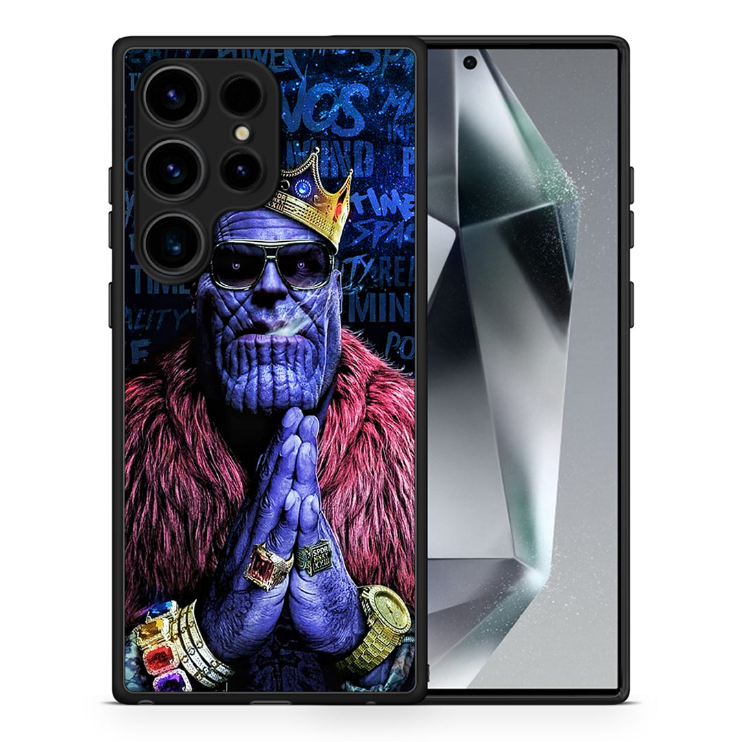 Θήκη Samsung Galaxy S24 Ultra PopArt Thanos από τη Smartfits με σχέδιο στο πίσω μέρος και μαύρο περίβλημα | Samsung Galaxy S24 Ultra PopArt Thanos Case with Colorful Back and Black Bezels