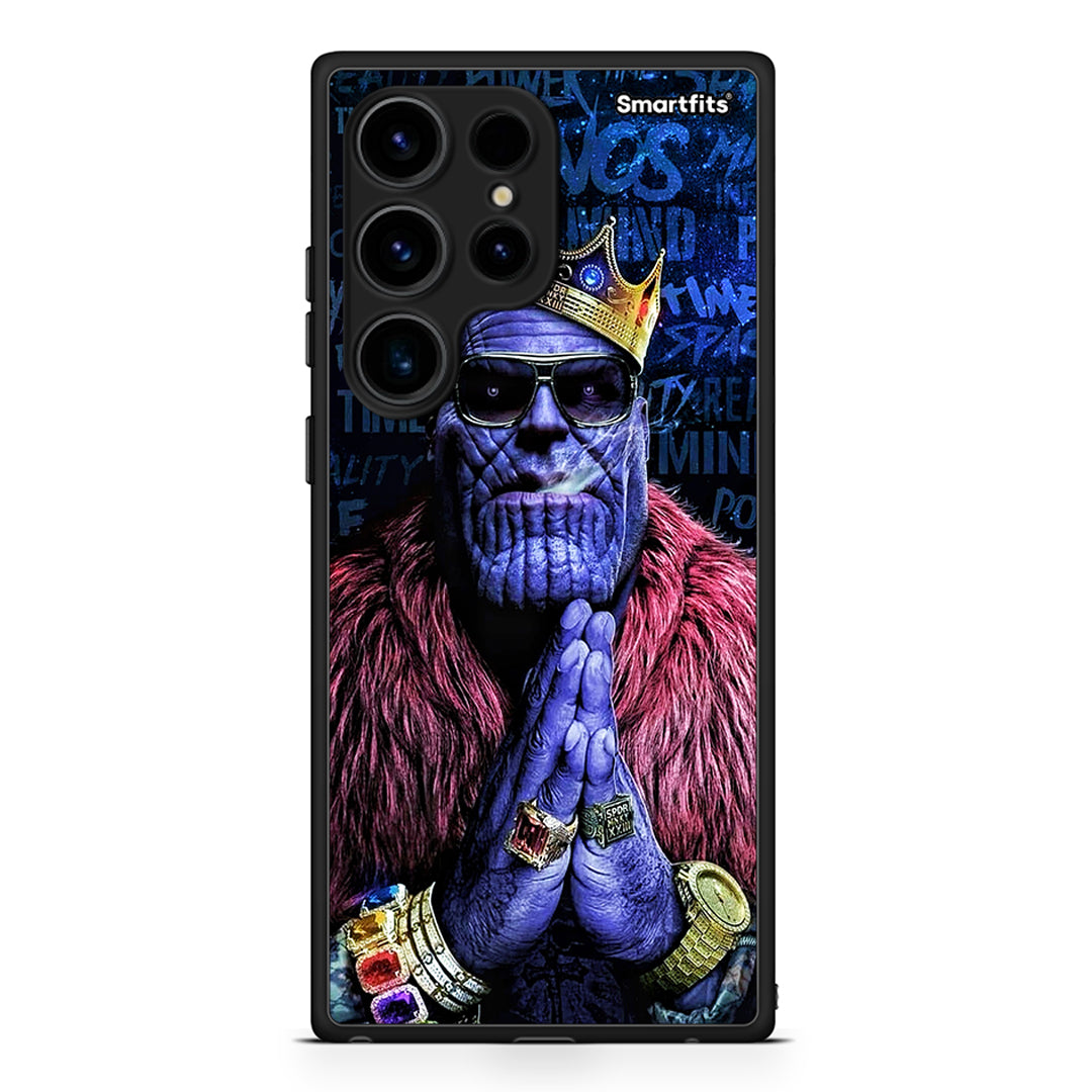 Θήκη Samsung Galaxy S24 Ultra PopArt Thanos από τη Smartfits με σχέδιο στο πίσω μέρος και μαύρο περίβλημα | Samsung Galaxy S24 Ultra PopArt Thanos Case with Colorful Back and Black Bezels