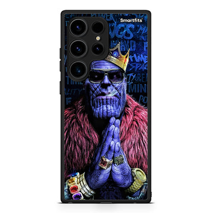 Θήκη Samsung Galaxy S24 Ultra PopArt Thanos από τη Smartfits με σχέδιο στο πίσω μέρος και μαύρο περίβλημα | Samsung Galaxy S24 Ultra PopArt Thanos Case with Colorful Back and Black Bezels