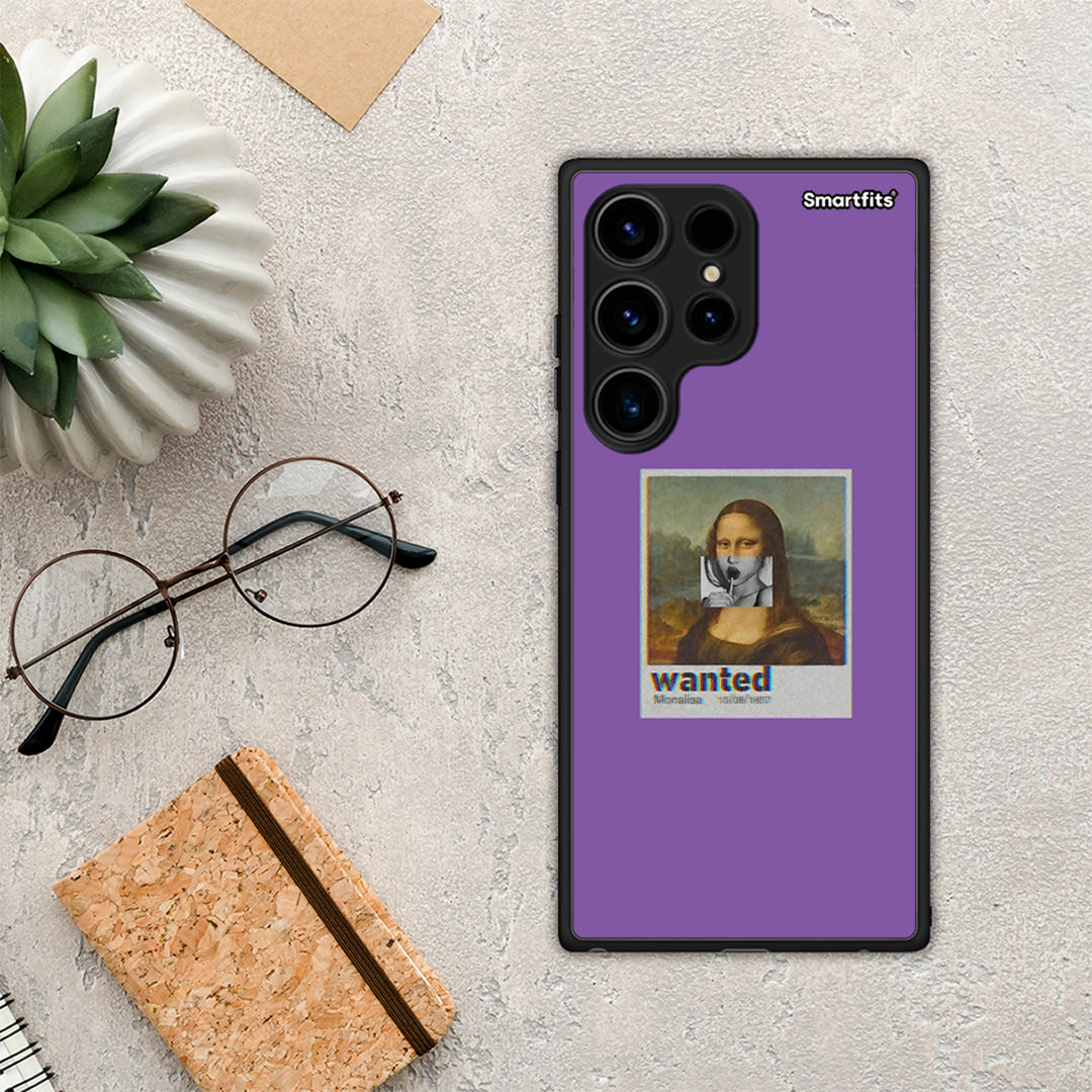 Θήκη Samsung Galaxy S24 Ultra Popart Monalisa από τη Smartfits με σχέδιο στο πίσω μέρος και μαύρο περίβλημα | Samsung Galaxy S24 Ultra Popart Monalisa Case with Colorful Back and Black Bezels
