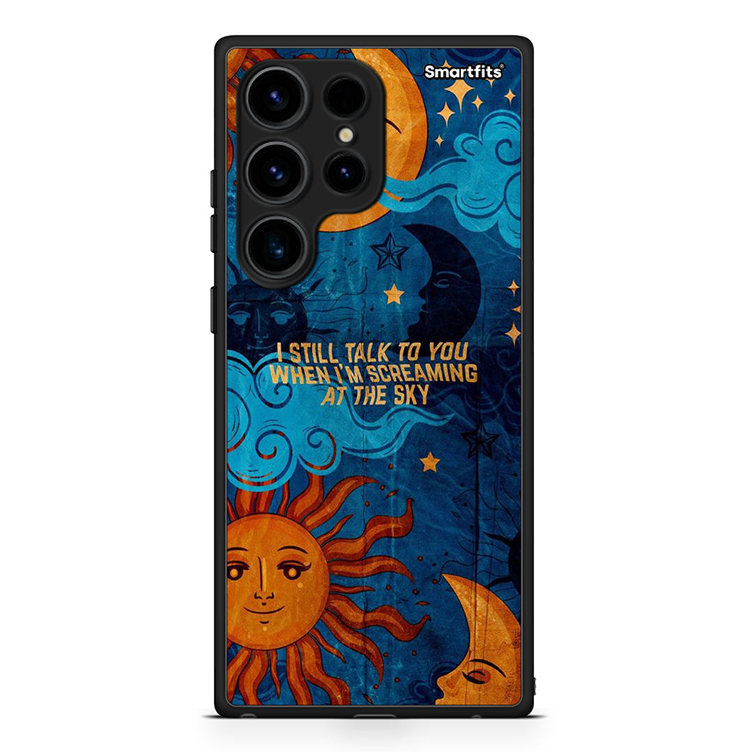 Θήκη Samsung Galaxy S24 Ultra Screaming Sky από τη Smartfits με σχέδιο στο πίσω μέρος και μαύρο περίβλημα | Samsung Galaxy S24 Ultra Screaming Sky Case with Colorful Back and Black Bezels