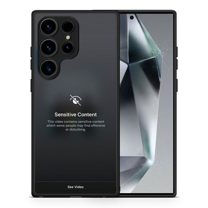 Θήκη Samsung Galaxy S24 Ultra Sensitive Content από τη Smartfits με σχέδιο στο πίσω μέρος και μαύρο περίβλημα | Samsung Galaxy S24 Ultra Sensitive Content Case with Colorful Back and Black Bezels