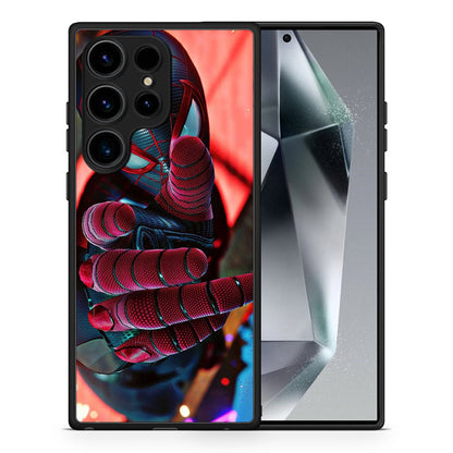 Θήκη Samsung Galaxy S24 Ultra Spider Hand από τη Smartfits με σχέδιο στο πίσω μέρος και μαύρο περίβλημα | Samsung Galaxy S24 Ultra Spider Hand Case with Colorful Back and Black Bezels