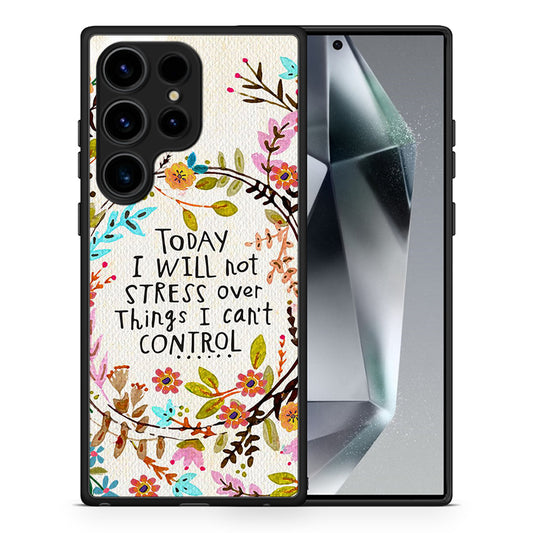 Θήκη Samsung Galaxy S24 Ultra Stress Over από τη Smartfits με σχέδιο στο πίσω μέρος και μαύρο περίβλημα | Samsung Galaxy S24 Ultra Stress Over Case with Colorful Back and Black Bezels