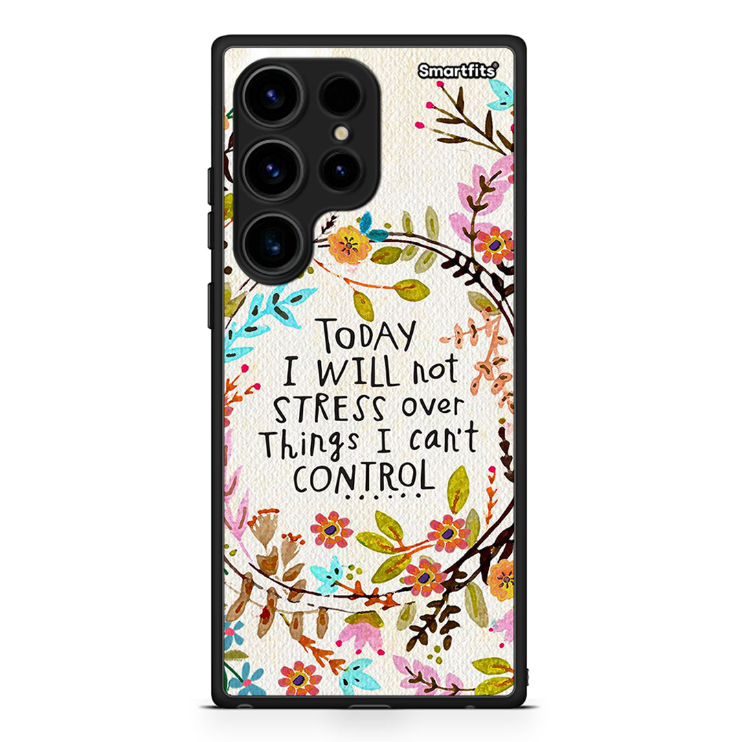 Θήκη Samsung Galaxy S24 Ultra Stress Over από τη Smartfits με σχέδιο στο πίσω μέρος και μαύρο περίβλημα | Samsung Galaxy S24 Ultra Stress Over Case with Colorful Back and Black Bezels