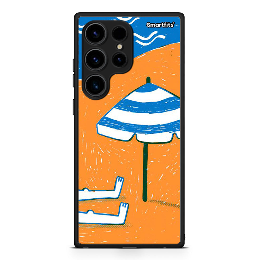 Θήκη Samsung Galaxy S24 Ultra Summering από τη Smartfits με σχέδιο στο πίσω μέρος και μαύρο περίβλημα | Samsung Galaxy S24 Ultra Summering Case with Colorful Back and Black Bezels
