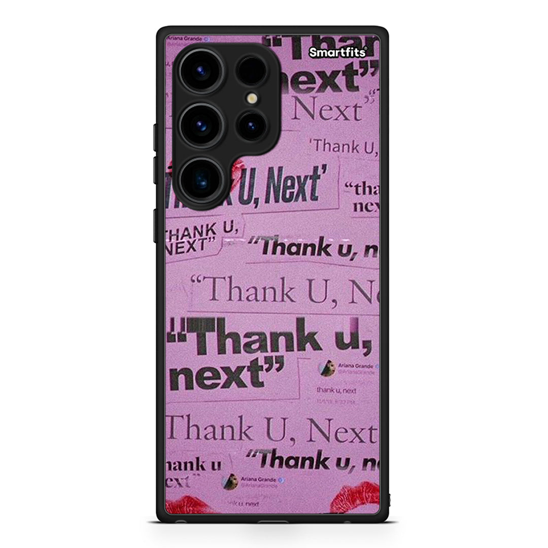 Θήκη Samsung Galaxy S24 Ultra Thank You Next από τη Smartfits με σχέδιο στο πίσω μέρος και μαύρο περίβλημα | Samsung Galaxy S24 Ultra Thank You Next Case with Colorful Back and Black Bezels