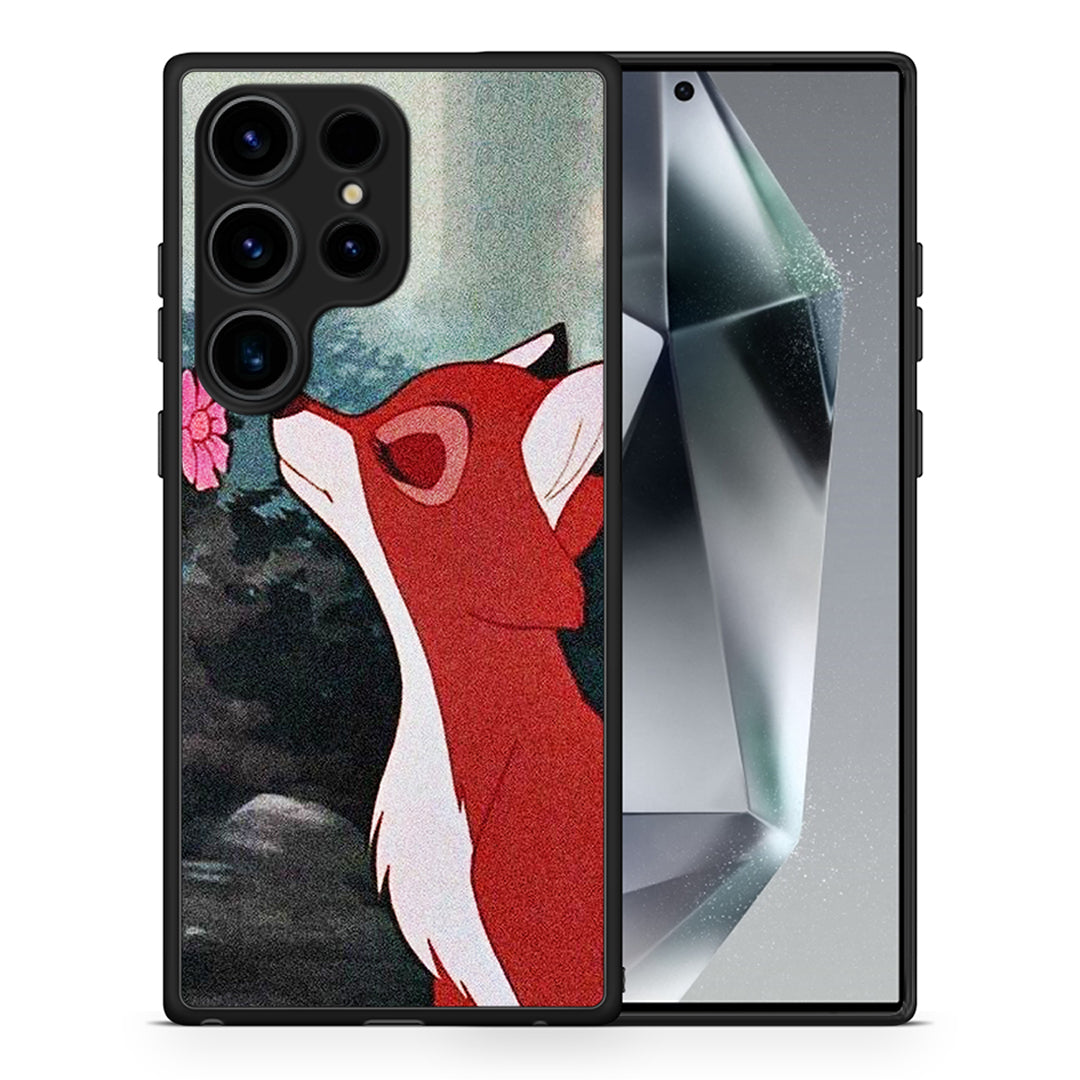 Θήκη Samsung Galaxy S24 Ultra Tod And Vixey Love 2 από τη Smartfits με σχέδιο στο πίσω μέρος και μαύρο περίβλημα | Samsung Galaxy S24 Ultra Tod And Vixey Love 2 Case with Colorful Back and Black Bezels