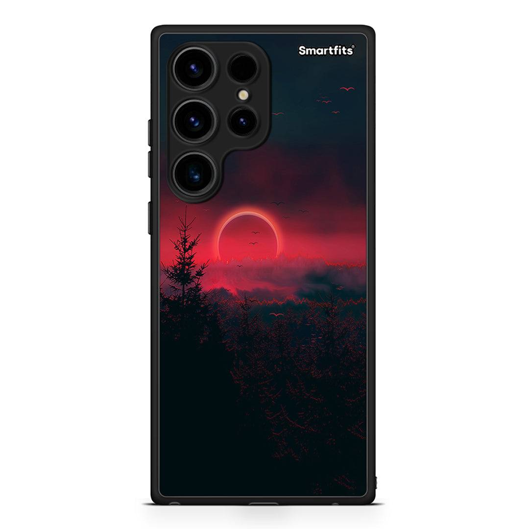 Θήκη Samsung Galaxy S24 Ultra Tropic Sunset από τη Smartfits με σχέδιο στο πίσω μέρος και μαύρο περίβλημα | Samsung Galaxy S24 Ultra Tropic Sunset Case with Colorful Back and Black Bezels