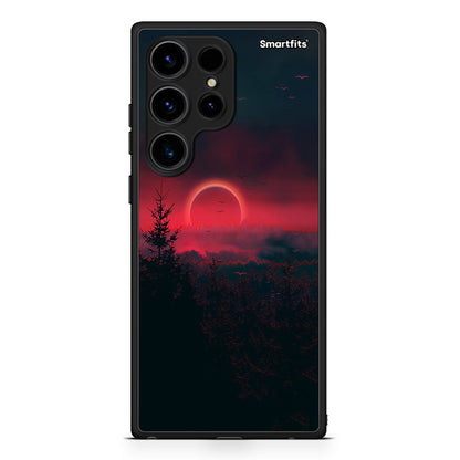 Θήκη Samsung Galaxy S24 Ultra Tropic Sunset από τη Smartfits με σχέδιο στο πίσω μέρος και μαύρο περίβλημα | Samsung Galaxy S24 Ultra Tropic Sunset Case with Colorful Back and Black Bezels