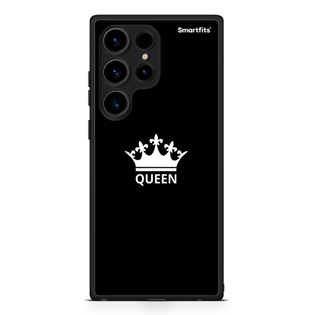 Θήκη Samsung Galaxy S24 Ultra Valentine Queen από τη Smartfits με σχέδιο στο πίσω μέρος και μαύρο περίβλημα | Samsung Galaxy S24 Ultra Valentine Queen Case with Colorful Back and Black Bezels