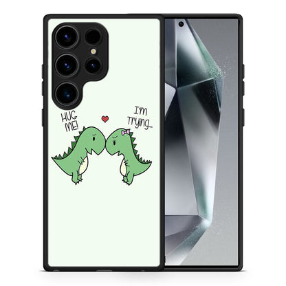 Θήκη Samsung Galaxy S24 Ultra Valentine Rex από τη Smartfits με σχέδιο στο πίσω μέρος και μαύρο περίβλημα | Samsung Galaxy S24 Ultra Valentine Rex Case with Colorful Back and Black Bezels