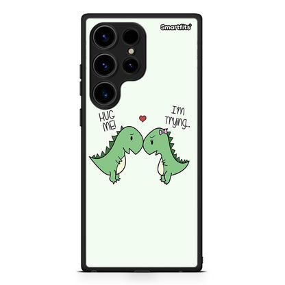 Θήκη Samsung Galaxy S24 Ultra Valentine Rex από τη Smartfits με σχέδιο στο πίσω μέρος και μαύρο περίβλημα | Samsung Galaxy S24 Ultra Valentine Rex Case with Colorful Back and Black Bezels