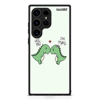 Thumbnail for Θήκη Samsung Galaxy S24 Ultra Valentine Rex από τη Smartfits με σχέδιο στο πίσω μέρος και μαύρο περίβλημα | Samsung Galaxy S24 Ultra Valentine Rex Case with Colorful Back and Black Bezels