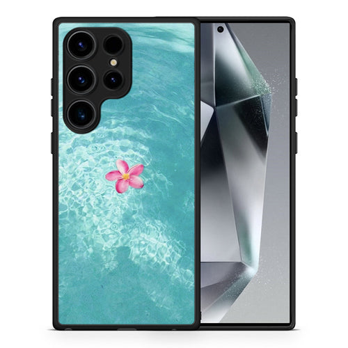 Θήκη Samsung Galaxy S24 Ultra Water Flower από τη Smartfits με σχέδιο στο πίσω μέρος και μαύρο περίβλημα | Samsung Galaxy S24 Ultra Water Flower Case with Colorful Back and Black Bezels