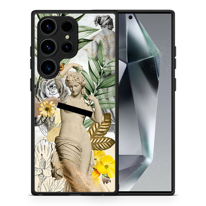 Θήκη Samsung Galaxy S24 Ultra Woman Statue από τη Smartfits με σχέδιο στο πίσω μέρος και μαύρο περίβλημα | Samsung Galaxy S24 Ultra Woman Statue Case with Colorful Back and Black Bezels