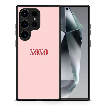 Θήκη Samsung Galaxy S24 Ultra XOXO Love από τη Smartfits με σχέδιο στο πίσω μέρος και μαύρο περίβλημα | Samsung Galaxy S24 Ultra XOXO Love Case with Colorful Back and Black Bezels