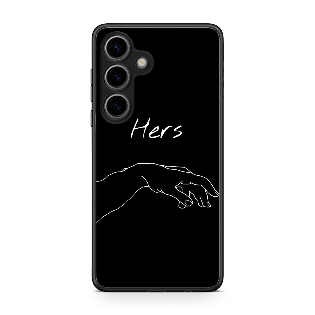 Samsung Galaxy S25 Aeshetic Love 1 Θήκη Αγίου Βαλεντίνου από τη Smartfits με σχέδιο στο πίσω μέρος και μαύρο περίβλημα | Smartphone case with colorful back and black bezels by Smartfits