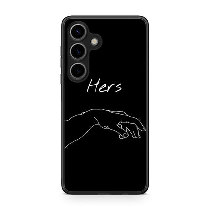 Samsung Galaxy S25 Aeshetic Love 1 Θήκη Αγίου Βαλεντίνου από τη Smartfits με σχέδιο στο πίσω μέρος και μαύρο περίβλημα | Smartphone case with colorful back and black bezels by Smartfits