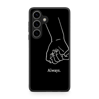 Samsung Galaxy S25 Always & Forever 1 Θήκη Αγίου Βαλεντίνου από τη Smartfits με σχέδιο στο πίσω μέρος και μαύρο περίβλημα | Smartphone case with colorful back and black bezels by Smartfits
