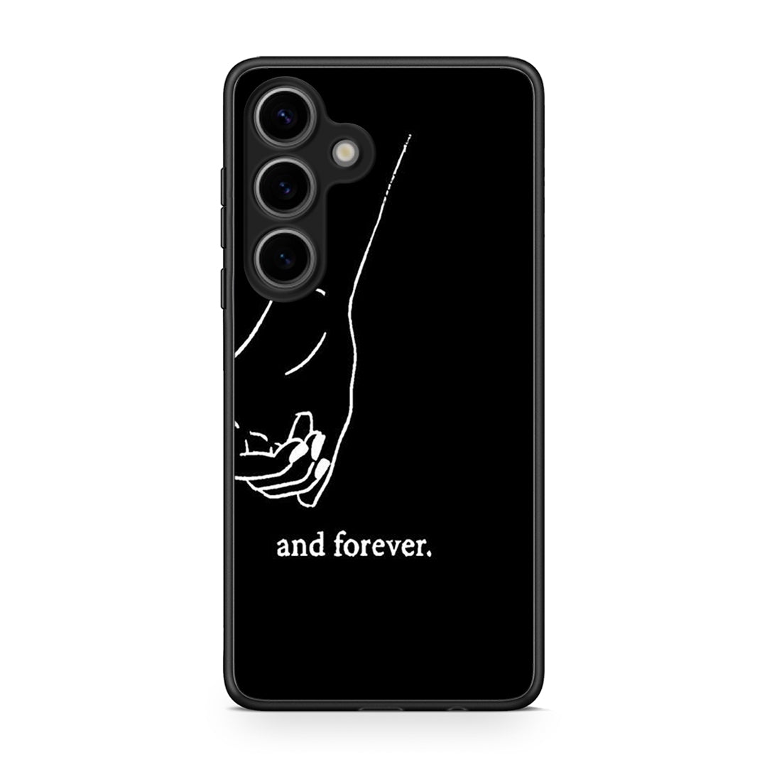 Samsung Galaxy S25 Always & Forever 2 Θήκη Αγίου Βαλεντίνου από τη Smartfits με σχέδιο στο πίσω μέρος και μαύρο περίβλημα | Smartphone case with colorful back and black bezels by Smartfits