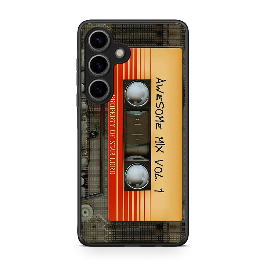Samsung Galaxy S25 Awesome Mix θήκη από τη Smartfits με σχέδιο στο πίσω μέρος και μαύρο περίβλημα | Smartphone case with colorful back and black bezels by Smartfits